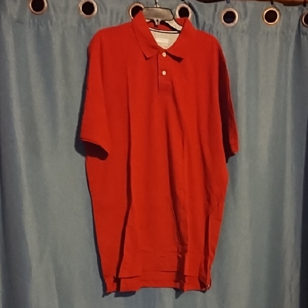 Basic Editions Vibrant Red Polo Shirt